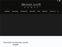 Tablet Screenshot of michaelallenhomes.com